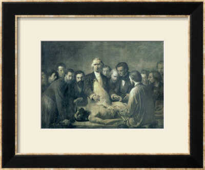 The Anatomy Lesson Of Doctor Velpeau (1795-1867) by Francois Nicolas Augustin Feyen-Perrin Pricing Limited Edition Print image