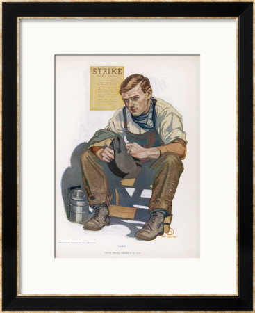 Done!, A Striking Worker Faces A Bleak Future by Gil Spear Pricing Limited Edition Print image