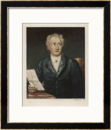 Johann Wolfgang Von Goethe German Writer And Scientist by J. Stieler Pricing Limited Edition Print image