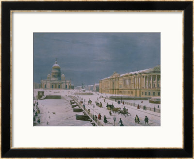 The Isaac Cathedral And The Senate Square In St. Petersburg, 1840S by Paul Marie Roussel Pricing Limited Edition Print image