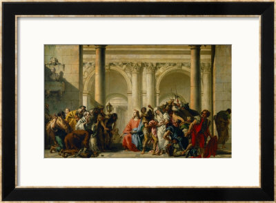 Christ And The Adulteress by Giovanni Battista Tiepolo Pricing Limited Edition Print image