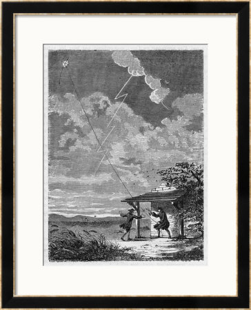 Benjamin Franklin's Conducting His Lightning Experiments In Philadelphia by Guiguet Pricing Limited Edition Print image