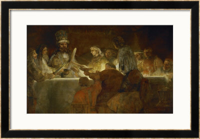 The Oath Of The Batavians, From The History Of Tacitus, 1662 by Rembrandt Van Rijn Pricing Limited Edition Print image