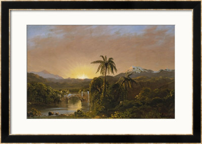 Sunset In Ecuador, 1854 by Robert Blum Pricing Limited Edition Print image