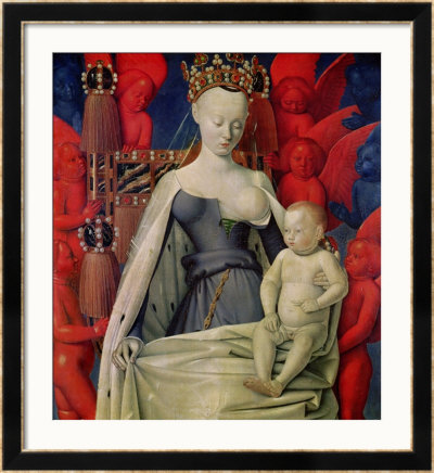 Virgin And Child Surrounded By Angels by Jean Fouquet Pricing Limited Edition Print image