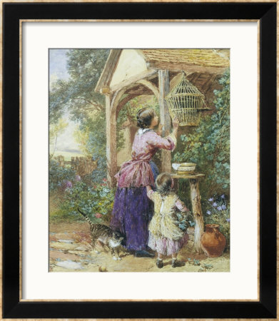 The Bird Cage by Myles Birket Foster Pricing Limited Edition Print image