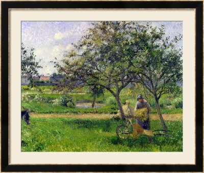 The Wheelbarrow, Orchard, Circa 1881 by Camille Pissarro Pricing Limited Edition Print image