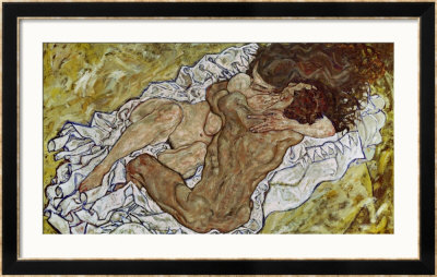 Embrace (Lovers Ii), 1917 by Egon Schiele Pricing Limited Edition Print image