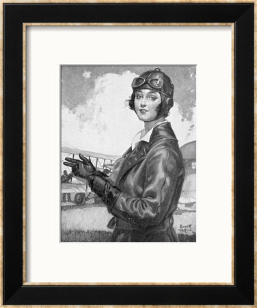 Girl Dressed For The Air by Emmett Watson Pricing Limited Edition Print image