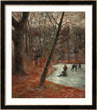 Skaters In The Park In Frederiksberg, 1884 by Paul Gauguin Pricing Limited Edition Print image