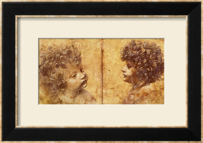 Study Of A Child's Head by Leonardo Da Vinci Pricing Limited Edition Print image