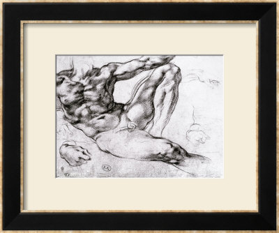 Study For The Creation Of Adam by Michelangelo Buonarroti Pricing Limited Edition Print image