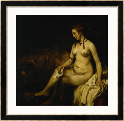 Bathseba In The Bath, 1654 by Rembrandt Van Rijn Pricing Limited Edition Print image
