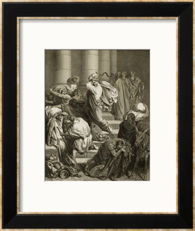 Buyers And Sellers Driven Out Of The Temple by Gustave Doré Pricing Limited Edition Print image