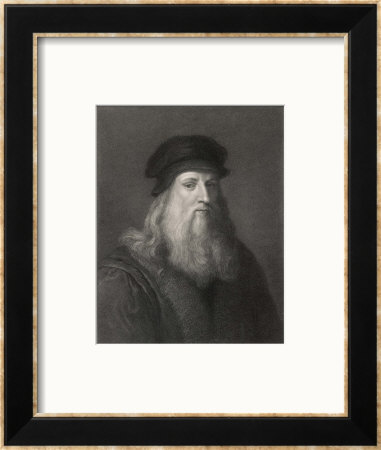 Self-Portrait Of Leonardo Da Vinci by Raffaelle Morghen Pricing Limited Edition Print image