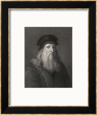 Self-Portrait Of Leonardo Da Vinci by Raffaelle Morghen Pricing Limited Edition Print image