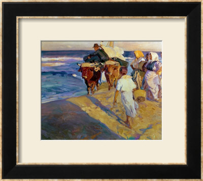 Towing In The Boat, Valencia Beach, 1916 by Joaquin Sorolla Y Bastida Pricing Limited Edition Print image