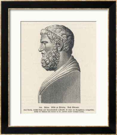 Solon Greek Statesman And Lawgiver by L. Visconti Pricing Limited Edition Print image