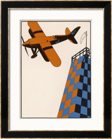 Rounding A Pylon In The Course Of A Closed-Circuit Air Race by Edward Shenton Pricing Limited Edition Print image