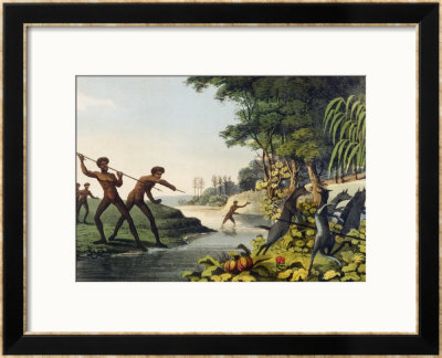 Hunting The Kangaroo, Aborigines In New South Wales by John Heaviside Clark Pricing Limited Edition Print image