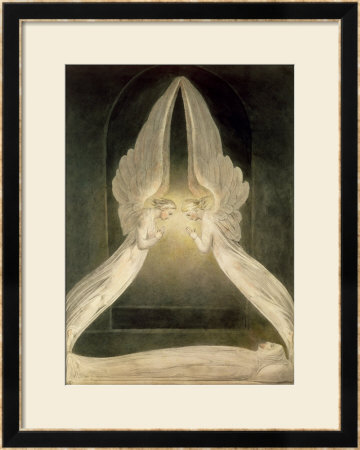 Christ In The Sepulchre, Guarded By Angels by William Blake Pricing Limited Edition Print image