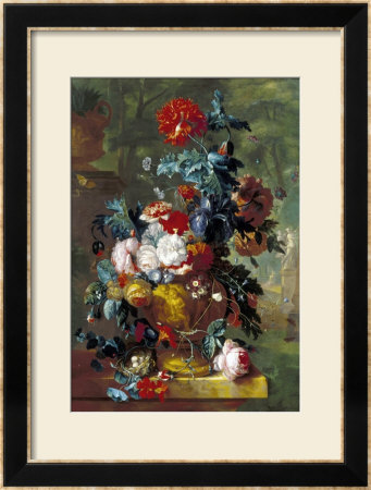 Rich Still Life Of Flowers by Jan Van Huysum Pricing Limited Edition Print image