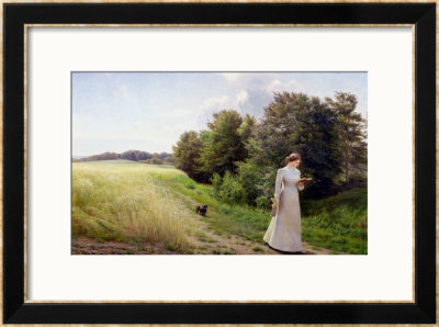 Lady In White Reading by Emilie Caroline Mundt Pricing Limited Edition Print image