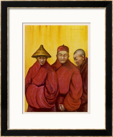 Tibetan Red Lamas by Henry Savage Landor Pricing Limited Edition Print image