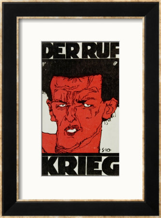 Envelope (Using A Self-Portrait By Egon Schiele Of 1910) Of The Magazine 'Der Ruf' by Egon Schiele Pricing Limited Edition Print image