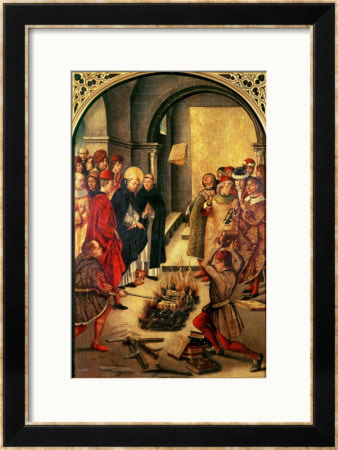 The Burning Of The Books Or St. Dominic De Guzman And The Albigensians by Pedro Berruguete Pricing Limited Edition Print image