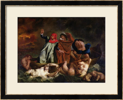 The Barque Of Dante, 1822 by Eugene Delacroix Pricing Limited Edition Print image