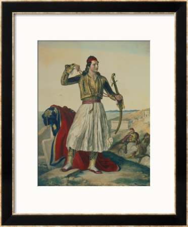Demetrius Mavromichalis, A Greek Soldier And Patriot, 1825 by Louis Dupre Pricing Limited Edition Print image