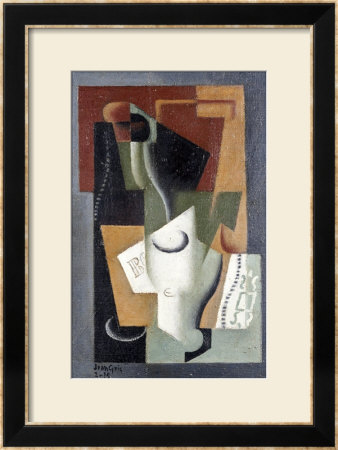 Glass And Bottle, 1919 by Juan Gris Pricing Limited Edition Print image