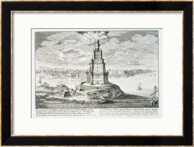 The Pharos Of Alexandria, Plate 9 From Entwurf Einer Historischen Architektur by Johann Bernhard Fischer Von Erlach Pricing Limited Edition Print image