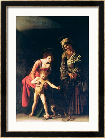 Madonna And Child With A Serpent, 1605 by Caravaggio Pricing Limited Edition Print image