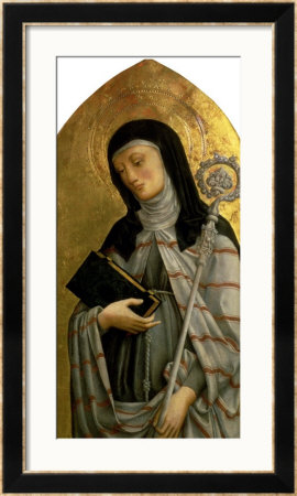 St. Clare, Panel From A Polyptych Removed From The Church Of St. Francesco In Padua by A. Vivarini Pricing Limited Edition Print image