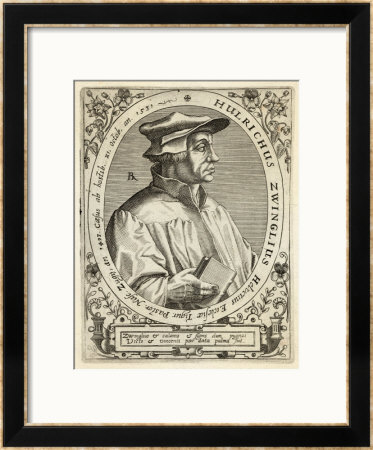 Ulrich Zwingli Swiss Religious Reformer by Theodor De Bry Pricing Limited Edition Print image