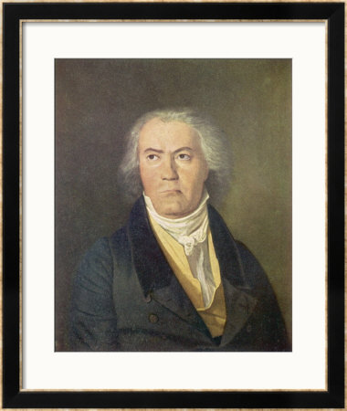 Ludwig Van Beethoven German Composer Portrait by Waldmuller Pricing Limited Edition Print image