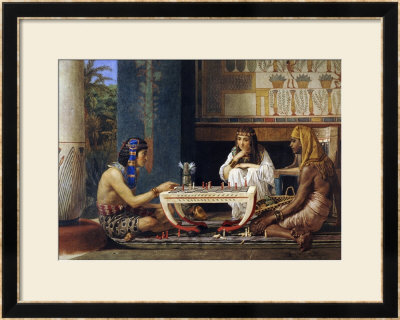 Egyptian Chessplayers by Sir Lawrence Alma-Tadema Pricing Limited Edition Print image