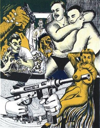 Trafic by Erro (Gudmundur Gudmundsson) Pricing Limited Edition Print image