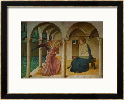 The Annunciation, Florence, (Around 1450) by Fra Angelico Pricing Limited Edition Print image