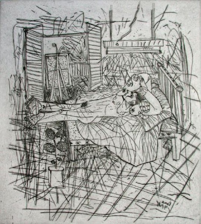 Nu Allonge Iii (2Eme Etat) by Louis Cane Pricing Limited Edition Print image