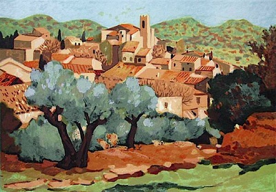 Paysage Provencal by Georges Palmieri Pricing Limited Edition Print image