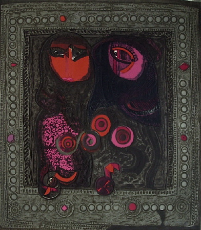 Deux Femmes by Jose Ortega Pricing Limited Edition Print image