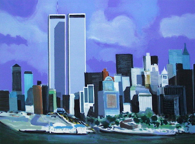 Twin Towers by Marcel Mouly Pricing Limited Edition Print image