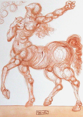 Dc Enfer 25 - Le Centaure by Salvador Dalí Pricing Limited Edition Print image