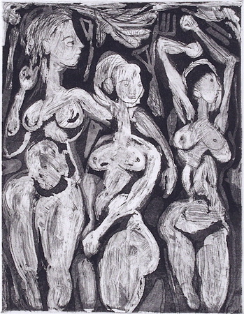 Tres Mujeres En El Campo by Jose Vilato Ruiz Fin Pricing Limited Edition Print image