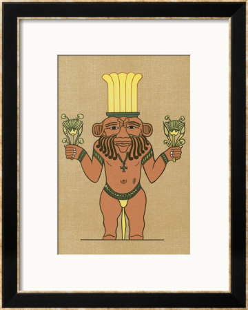 Bes, Dwarf-God Of Egypt by E.A. Wallis Budge Pricing Limited Edition Print image