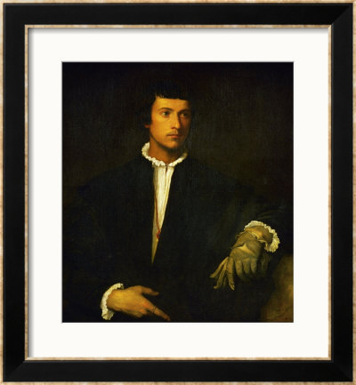 Man With Glove by Titian (Tiziano Vecelli) Pricing Limited Edition Print image