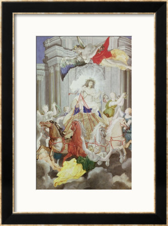 Triumph Of King Louis Xiv (1638-1715) Of France Driving The Chariot Of The Sun Preceded By Aurora by Joseph Werner Pricing Limited Edition Print image
